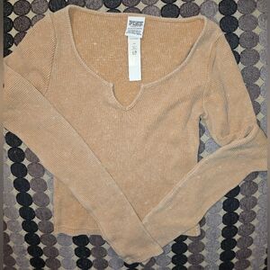 Pink NWT Long Sleeved Tan Thermal Women's XS